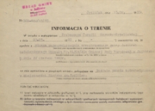 Informacja o terenie