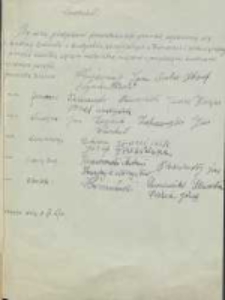 Protokół. My niżej podpisani przedstawiciele gromad […]