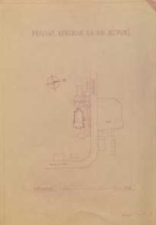 Projekt kościoła we wsi Bierwce. Sytuacja