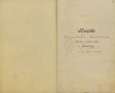 Książka Przychodu i Rozchodu kościoła parafialnego w Jasionny