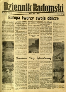 Dziennik Radomski, 1943, R. 4, nr 1