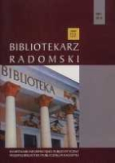Bibliotekarz Radomski, 2013, R. 21, nr 1