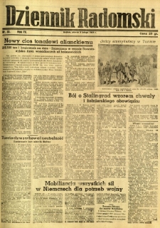 Dziennik Radomski, 1943, R. 4, nr 33