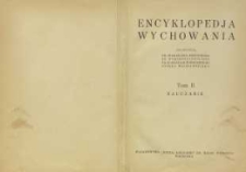 Encyklopedja wychowania T. 2, Nauczanie