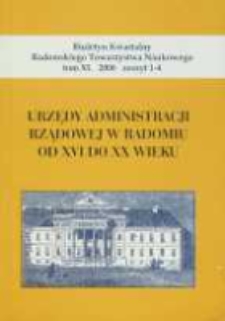 Biuletyn Kwartalny Radomskiego Towarzystwa Naukowego, 2006, T. 40, z. 1-4