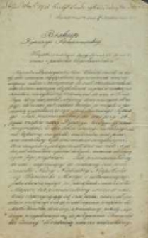 Wszystkim wiernym swoej dyecezyi pozdrowienie i pasterskie błogosławieństwo ! […]