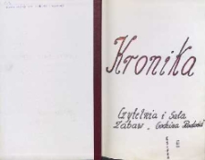 Kronika Czytelnia i Sala Zabaw Godzina Radości Księga III : 1999-2005