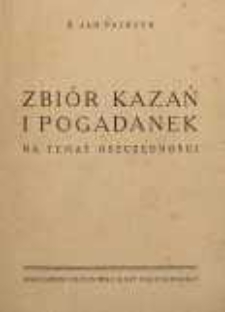 Zbiór kazań i pogadanek na temat oszczędności