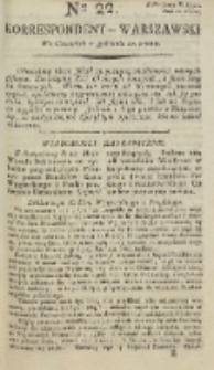 Korrespondent Warszawski, 1792, nr 22