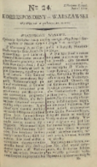 Korrespondent Warszawski, 1792, nr 24