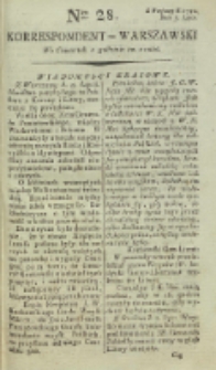 Korrespondent Warszawski, 1792, nr 28