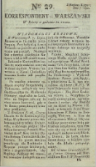 Korrespondent Warszawski, 1792, nr 29
