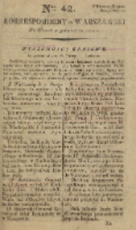 Korrespondent Warszawski, 1792, nr 42