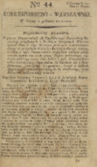 Korrespondent Warszawski, 1792, nr 44