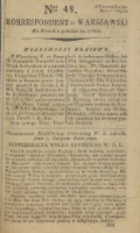 Korrespondent Warszawski, 1792, nr 48