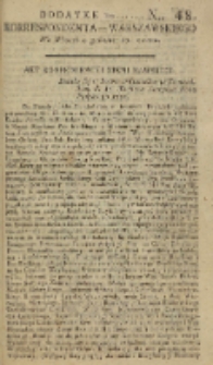 Korrespondent Warszawski, 1792, nr 48, dod