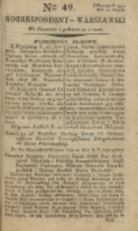 Korrespondent Warszawski, 1792, nr 49