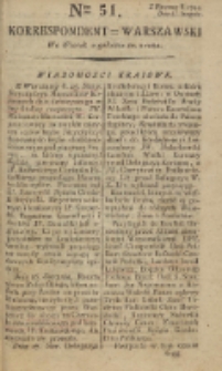 Korrespondent Warszawski, 1792, nr 51