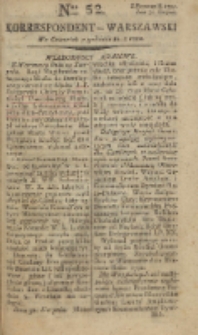 Korrespondent Warszawski, 1792, nr 52