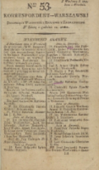 Korrespondent Warszawski, 1792, nr 53