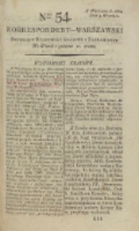 Korrespondent Warszawski, 1792, nr 54