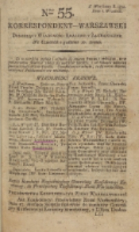 Korrespondent Warszawski, 1792, nr 55