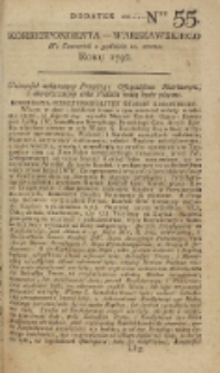 Korrespondent Warszawski, 1792, nr 55, dod