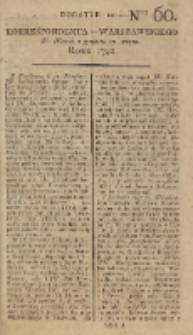 Korrespondent Warszawski, 1792, nr 60, dod