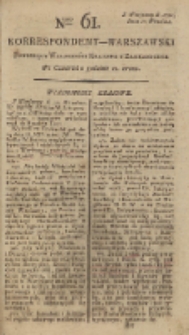 Korrespondent Warszawski, 1792, nr 61