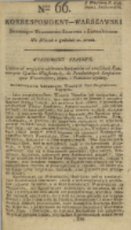 Korrespondent Warszawski, 1792, nr 66