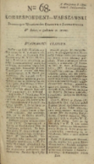 Korrespondent Warszawski, 1792, nr 68