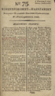 Korrespondent Warszawski, 1792, nr 75