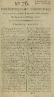 Korrespondent Warszawski, 1792, nr 76