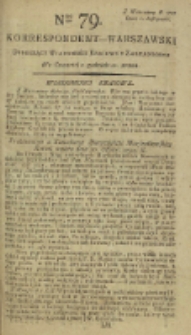 Korrespondent Warszawski, 1792, nr 79