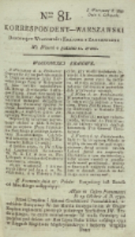 Korrespondent Warszawski, 1792, nr 81