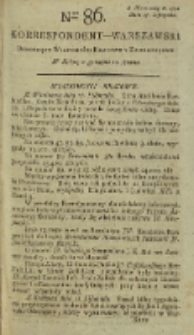 Korrespondent Warszawski, 1792, nr 86