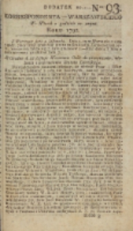 Korrespondent Warszawski, 1792, nr 93, dod