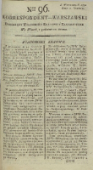 Korrespondent Warszawski, 1792, nr 96