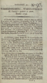 Korrespondent Warszawski, 1792, nr 97, dod