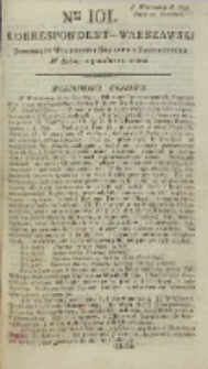 Korrespondent Warszawski, 1792, nr 101