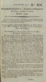 Korrespondent Warszawski, 1792, nr 101, dod