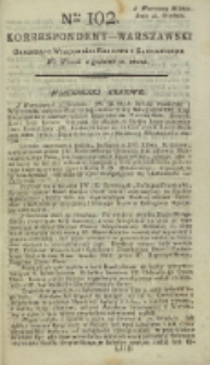 Korrespondent Warszawski, 1792, nr 102