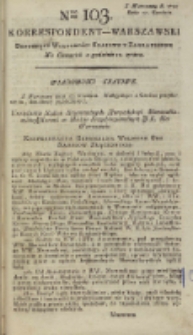 Korrespondent Warszawski, 1792, nr 103