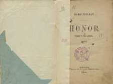 Honor ; dramat w 4-ch aktach