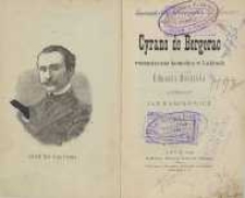 Cyrano de Bergerac : romantyczna komedia w 5 aktach