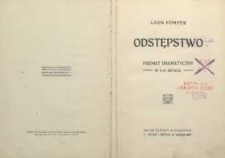 Odstępstwo : poemat dramatyczny w 3 aktach