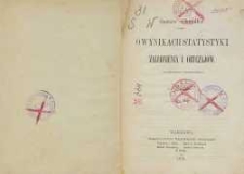 O wynikach statystyki zaludnienia i obyczajów