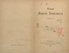 Pisma Henryka Sienkiewicza T. 4, Listy z podróży : koleją dwóch oceanów, szkice amerykańskie
