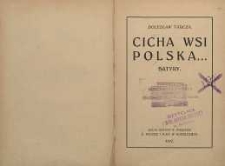 Cicha wsi polska […] : satyry