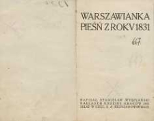 Warszawianka : pieśń z roku 1831